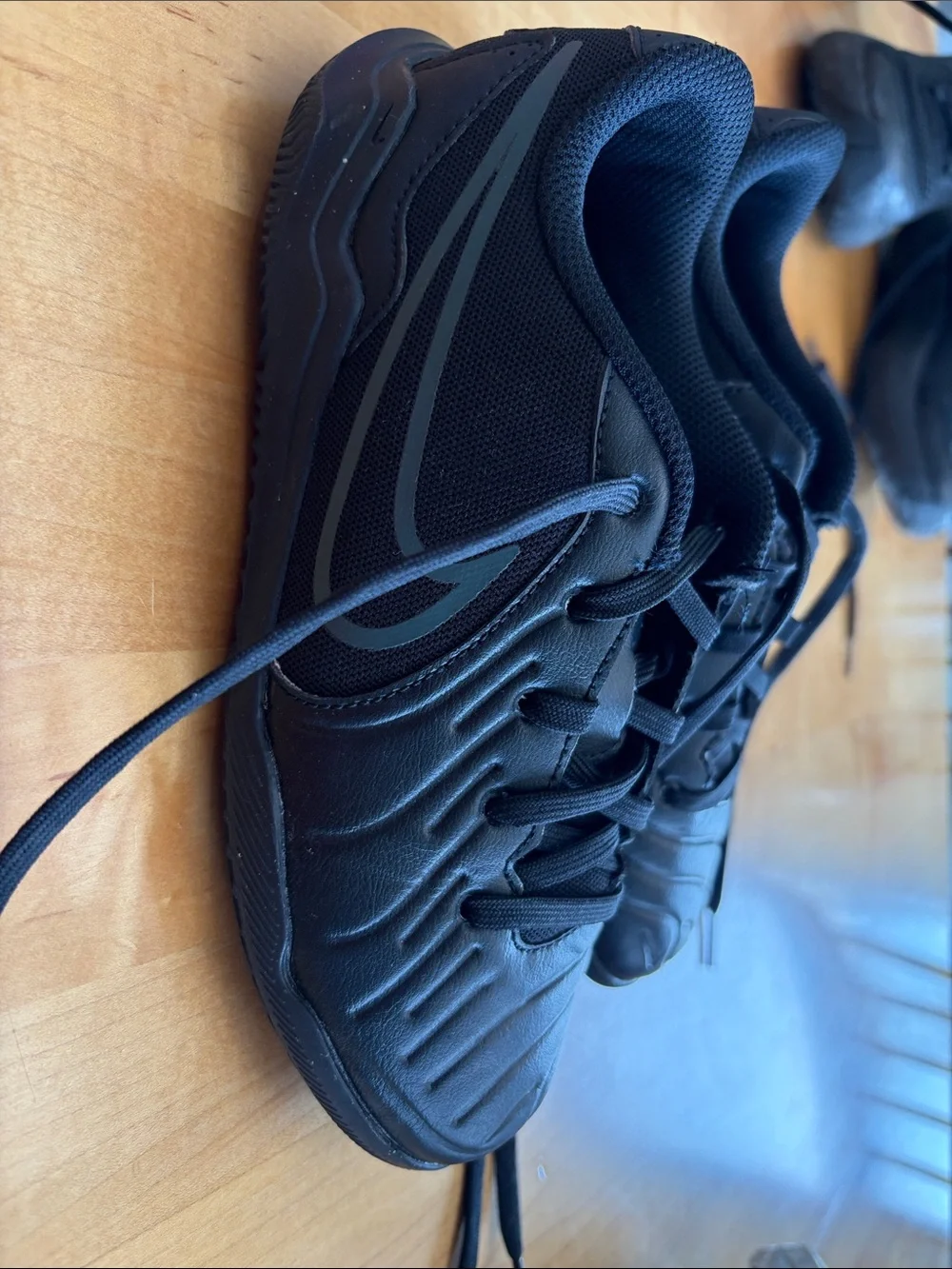 Black Nike Indoor soccer shoes